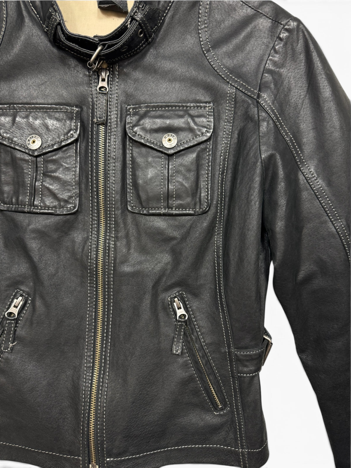 Vintage Racer Leather Jacket